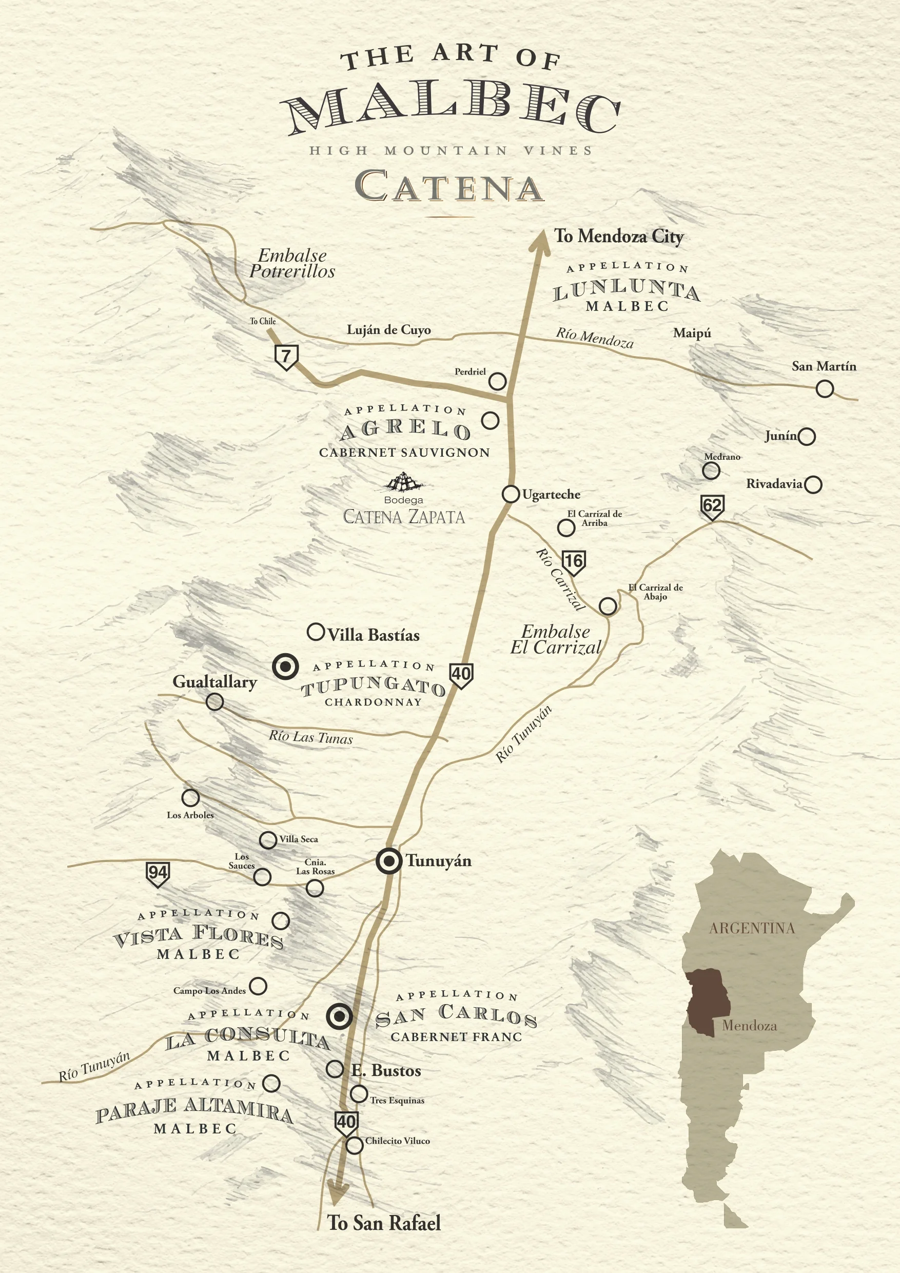 Map Appellations Terroirs Catena