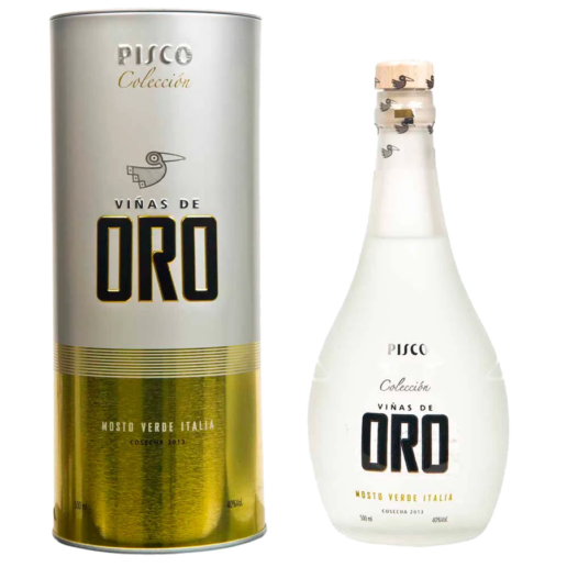 Pisco Mosto Verde Italia Coleccion Vinas De Oro 500 Ml.png