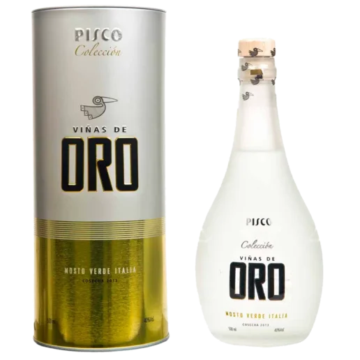 Pisco Mosto Verde Italia Coleccion Vinas De Oro 500 Ml.png