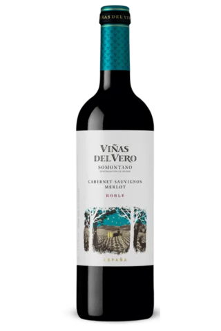 vino espanol vinas del vero caber.sauvig.merlot roble 750 ml.png